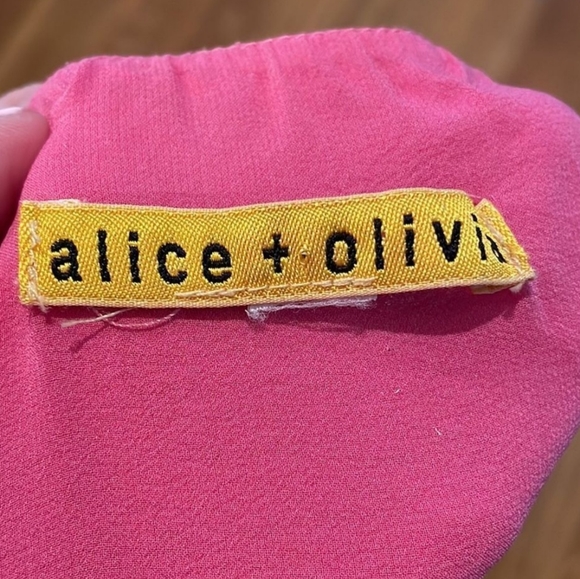 Alice + Olivia Silk Floral Halter Mini Dress - Picture 6 of 7